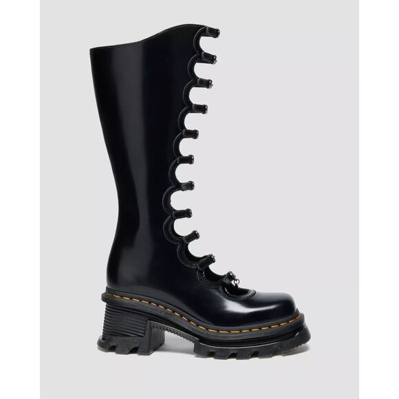 Dr. Martens x Marc Jacobs Kiki Boots in BLACK BUTTERO (Women's sizing) - Picture 7 of 10